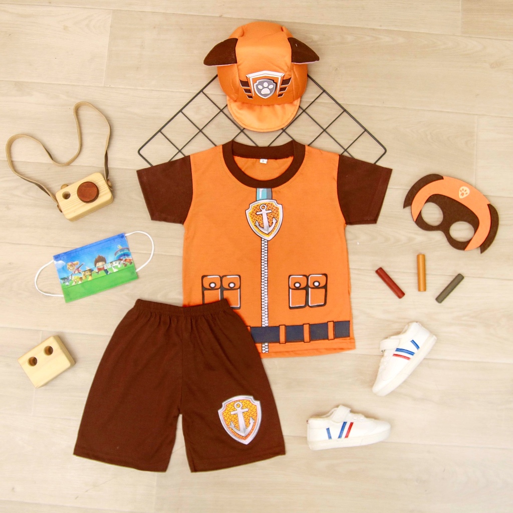 ชุดเด็ก Paw Patrol หน้ากากสักหลาดหมวก Zuma