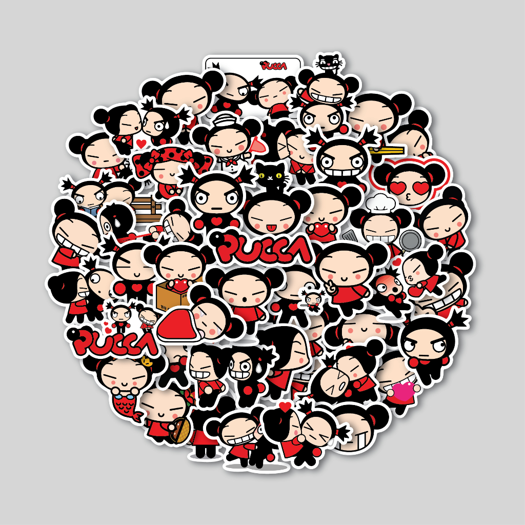 แพ็คสติ๊กเกอร์ PUCCA & GARU | สติ๊กเกอร์ TUMBLR | สติ๊กเกอร์แล็ปท็อปสําหรับกระเป๋าเดินทางและหมวกกันน