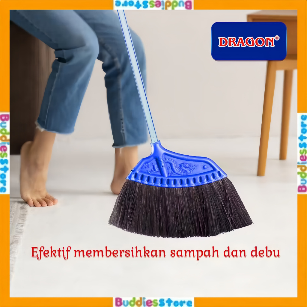 แปรงพัดลมขนาดใหญ่ DRAGON HANDLE 90CM - สุ่ม