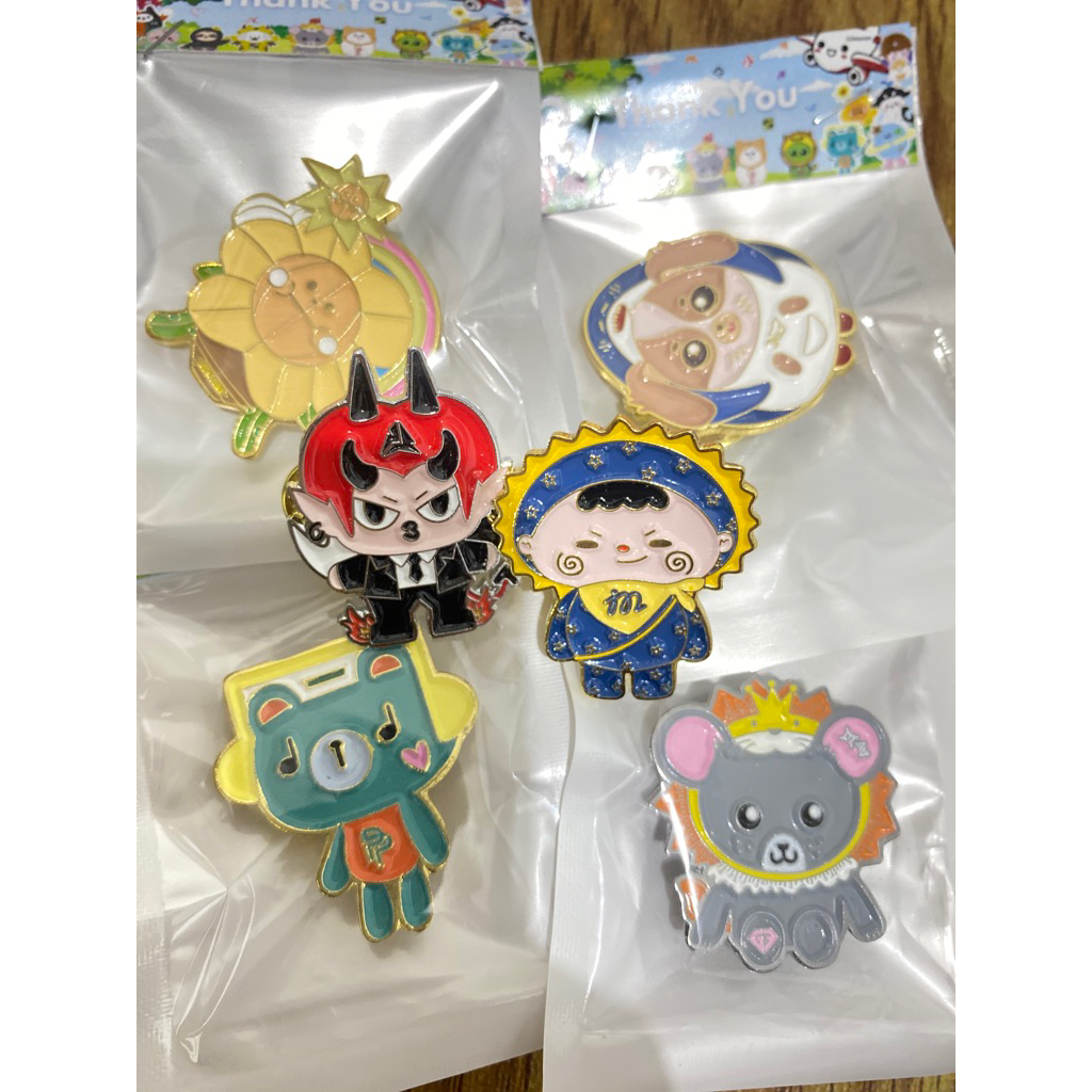 PIN ENAMEL MASCOT DOMA PERMPOON LOOKHUNO WESLEY JUMO JAIDEE