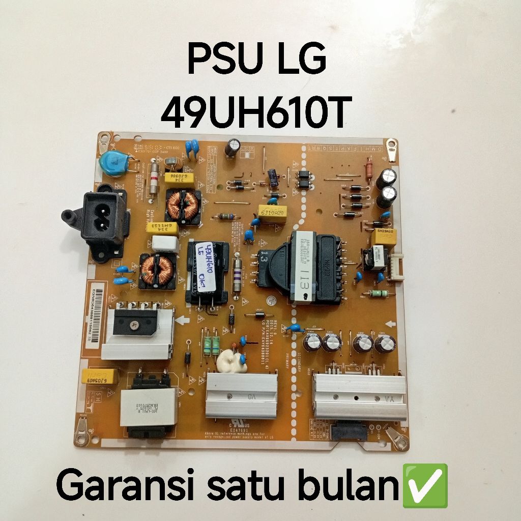 PSU POWER SUPPLY REGULATOR TV LG 49UH610T - PSU POWER SUPPLY REGULATOR TV LG 49UH610T