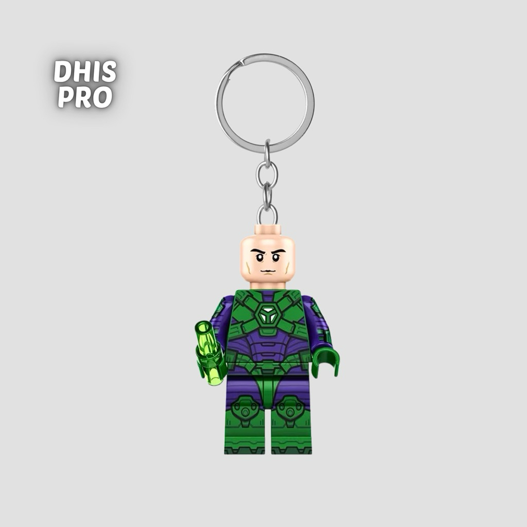 GANTUNGAN Dhis Project พวงกุญแจรูป Lex Luthor Superman DC Studios