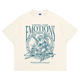 Simplimoods 20s Emotions Boxy Fit Tshirt - Baju Kaos Skena Distro Oversize Outfit Pria Wanita Cotton