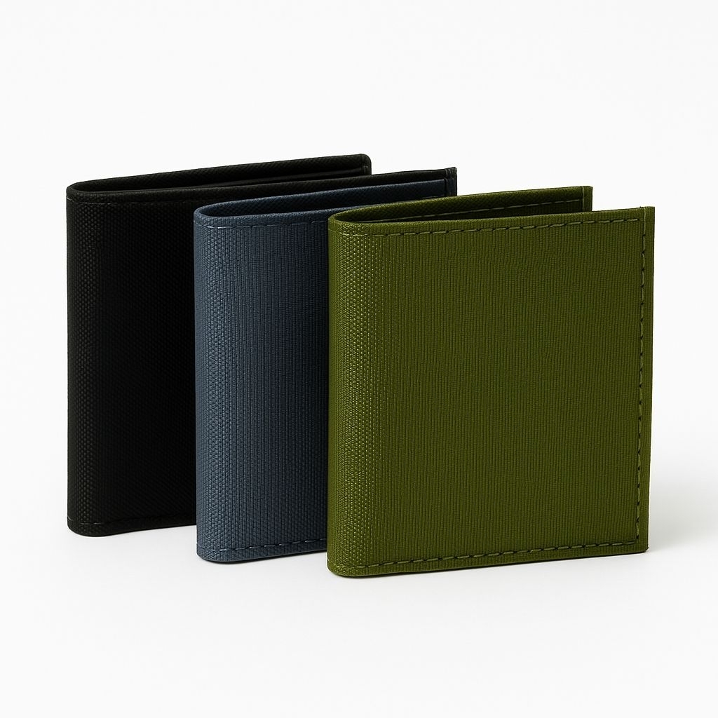 MENS PLAIN WALLET CANVAS FOLDING WALLET