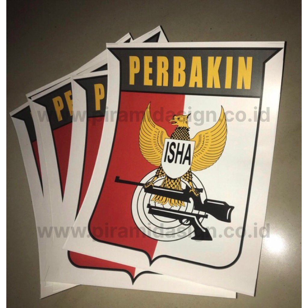 สติกเกอร์ Perbakin club โลโก้ ยิง isha