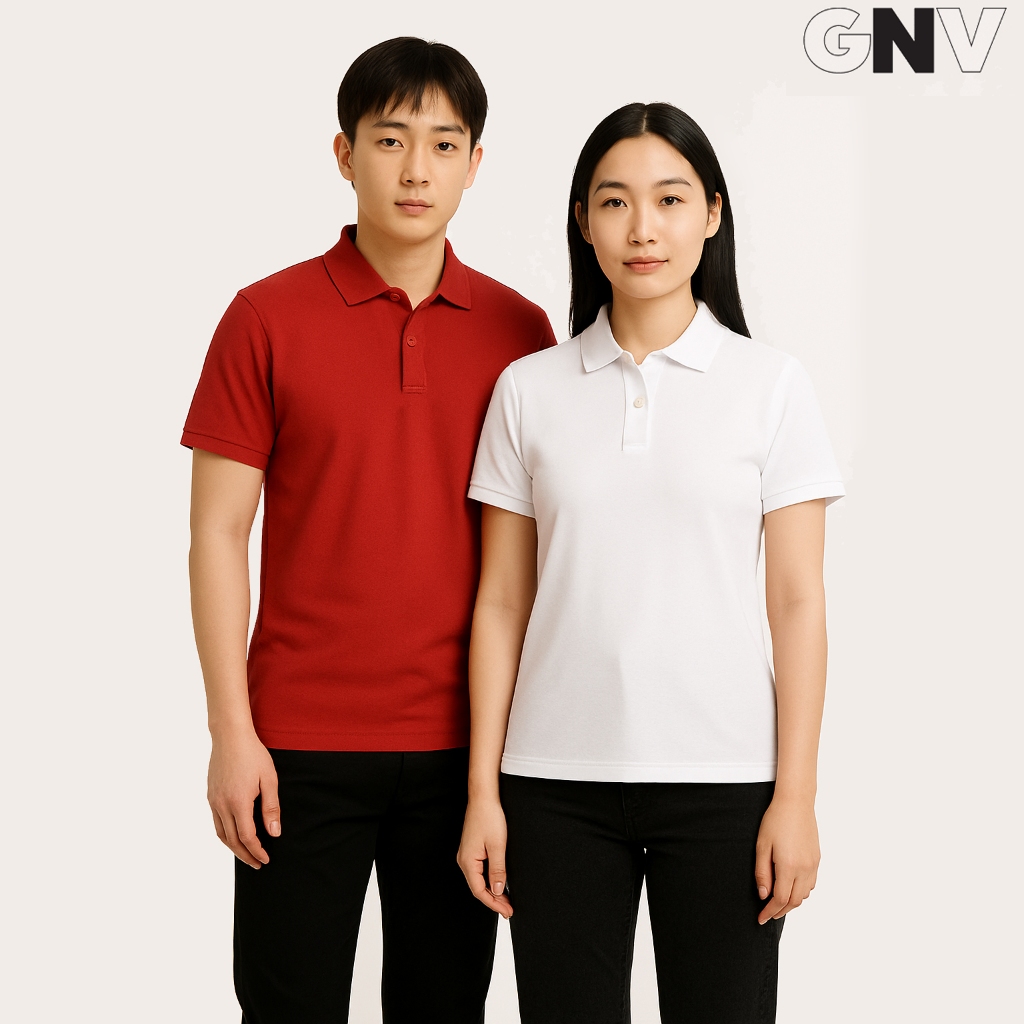 GNV - เสื้อโปโลพื้นฐาน Regular BodyFit / เสื้อยืดคอปกธรรมดาสําหรับผู้ชายและผู้หญิง