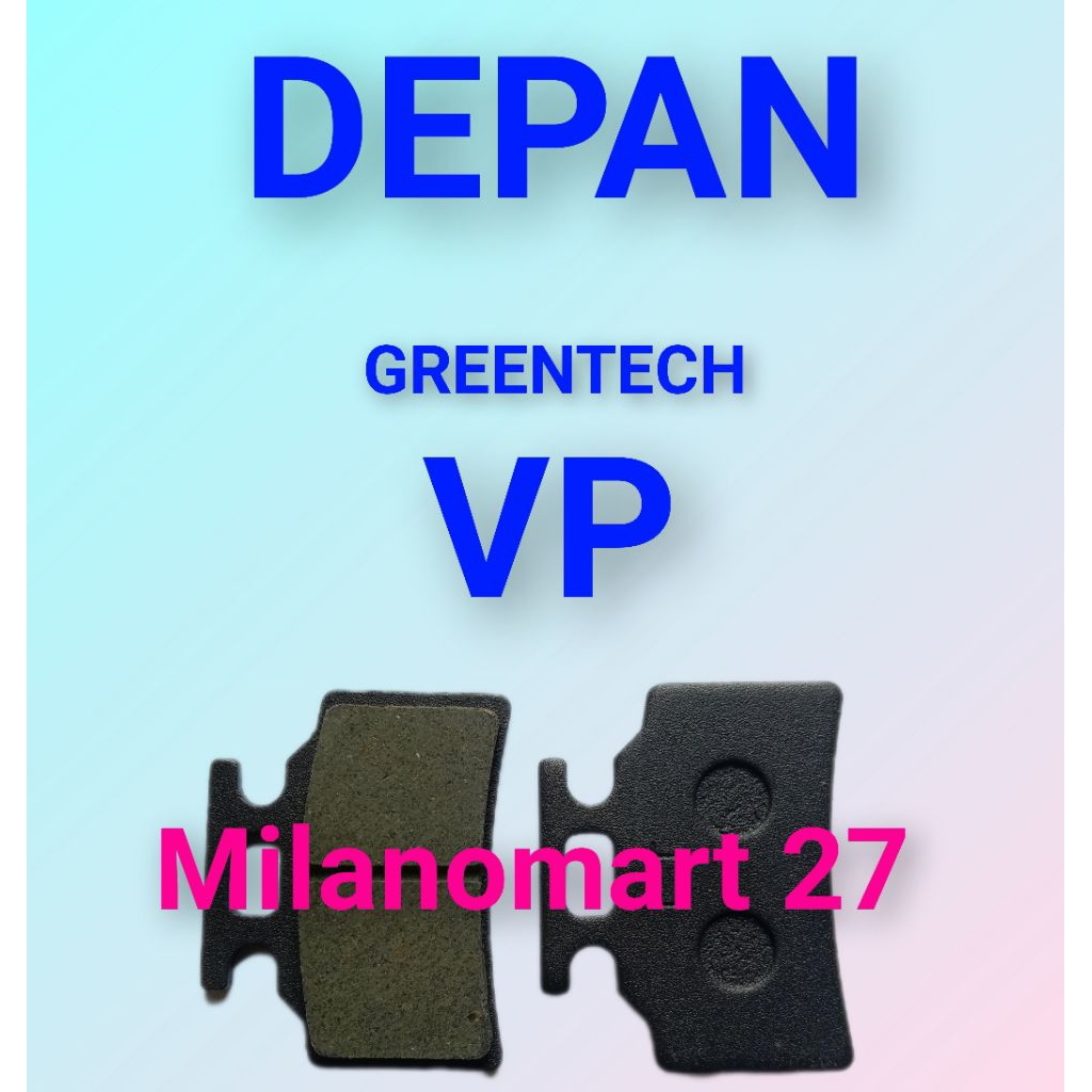 ผ้าเบรคมอเตอร์ไซค์ไฟฟ้าหน้า Greentech vp