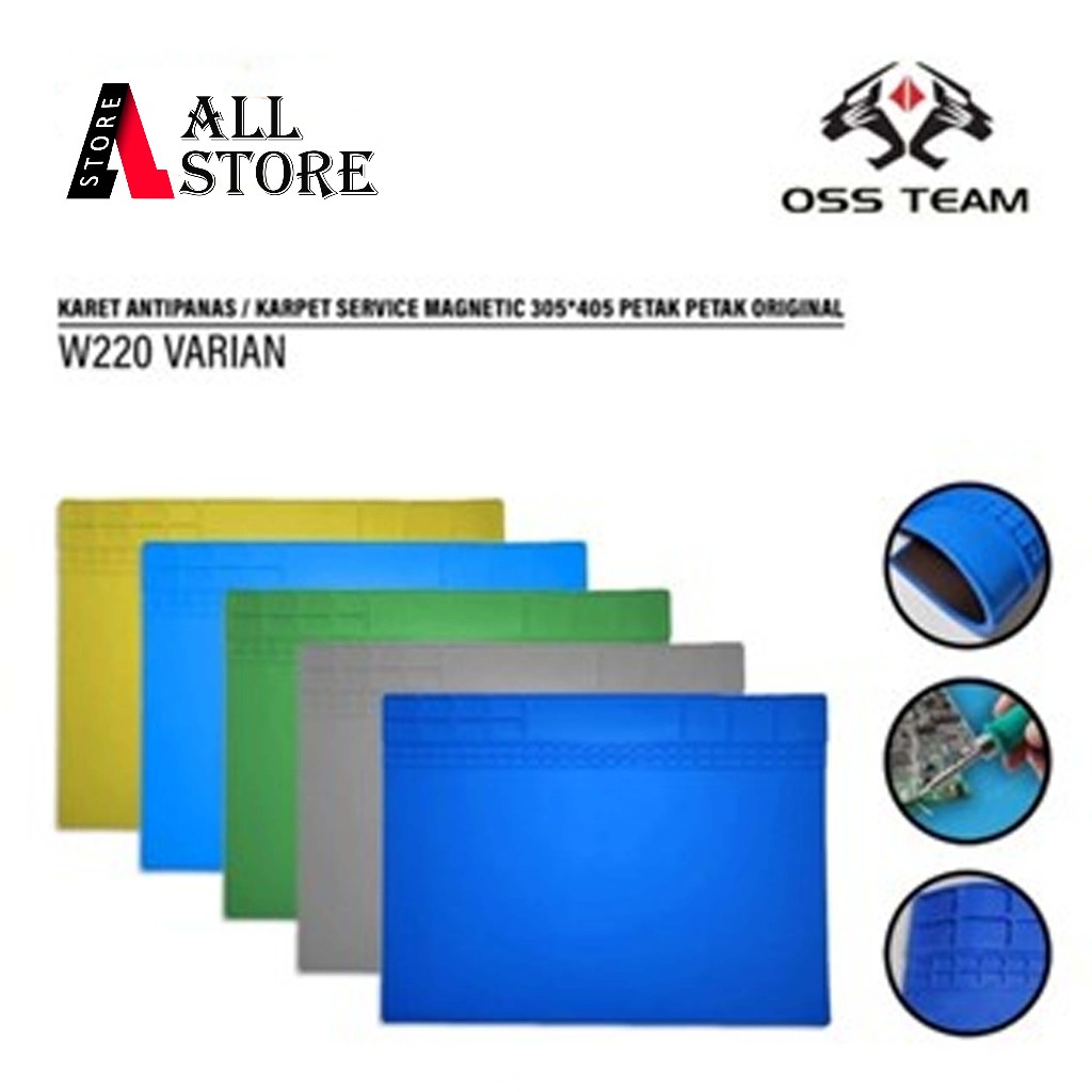 OSS-TOS-TEAM W220 พรมยางกันความร้อนเสื่อเดินทาง BGA Original