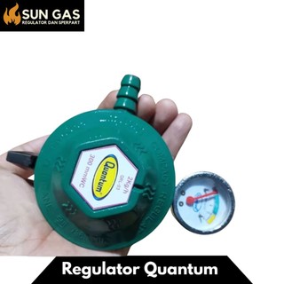 Regulator QUANTUM QRL-03 Regulator Kompor Gas Quantum Tekanan Rendah dengan Tachometer 300 mmH2O 240 l/h Original enak