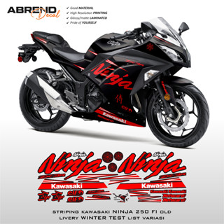 สติ๊กเกอร์ไวนิลป้องกันรอยขีดข่วน NINJA 250 FI WINTER TEST LI…