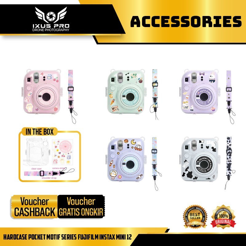 Hardcase Pocket Motif Series เคส Fujifilm Instax Mini 12 Mini12
