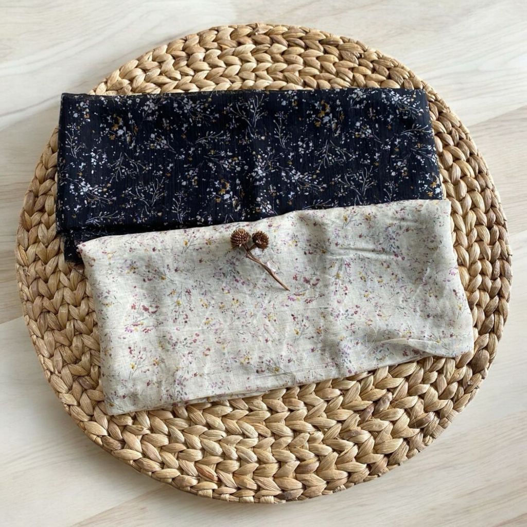 KATUN Premium silky cotton - flower motif (HANA) - เนียนนุ่ม - ไม่ต้องซับใน - ราคาต่อ 0.5 เมตร
