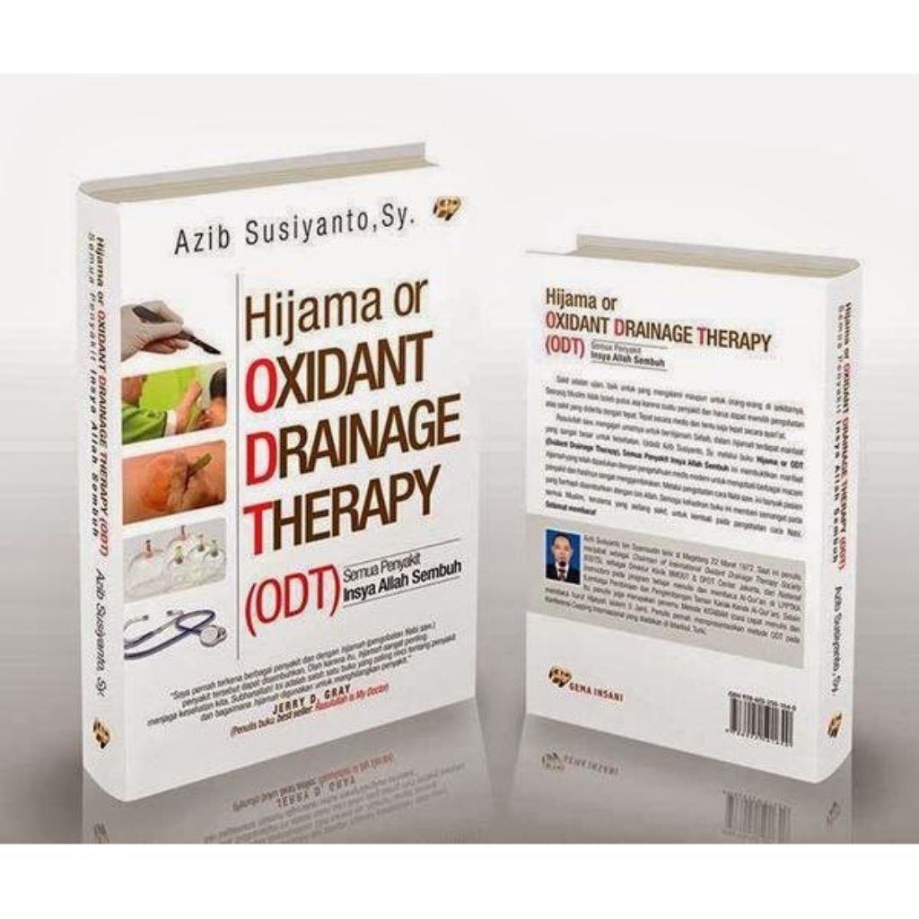 หนังสือป้องอิสลาม Hijama หรือ Oxidant Draction Therapy ODT ทุกโรคพระเจ้าจะรักษา | ปกแข็งซีลพลาสติกเด