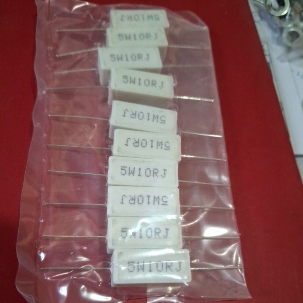 ตัวต้านทาน 5 วัตต์ 10R R 5w R ชอล์ก 10 โอห์ม