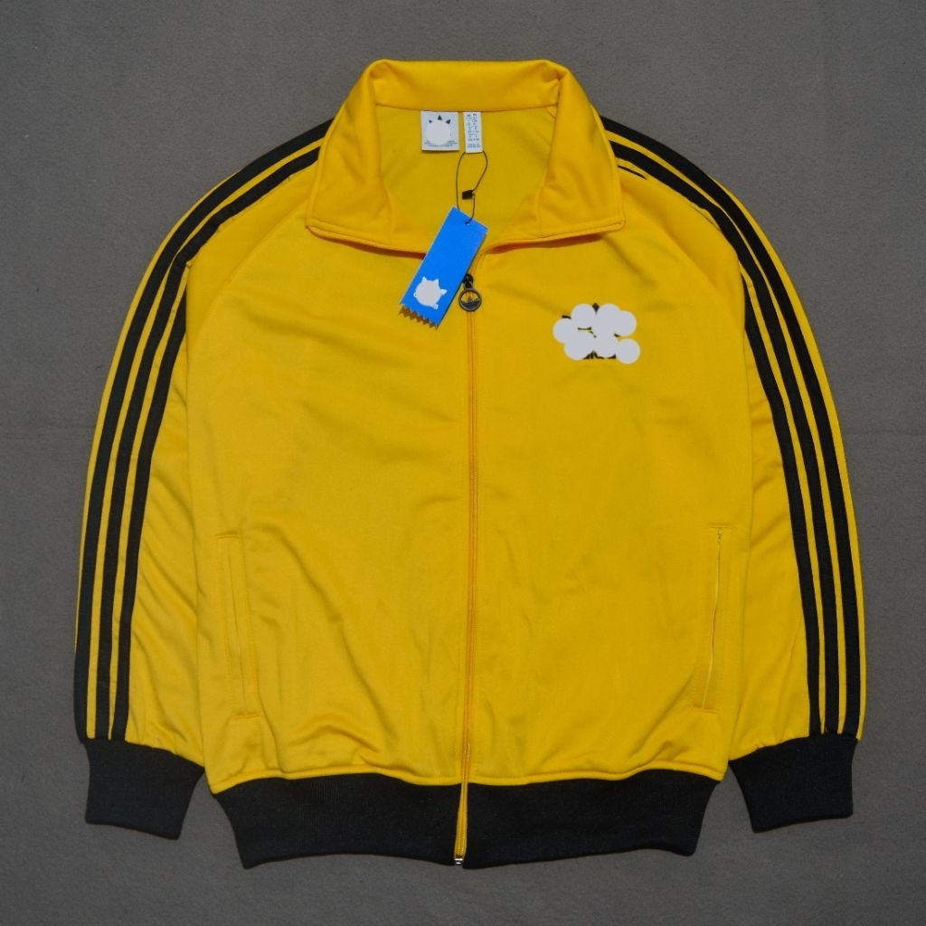 SIX COLOR TRACKTOP JACKET 4D1D45 สีเหลืองสีดํารายการ/แผ่น MEN/WOMEN fullzipper, fulltag & ป้าย LOTTO