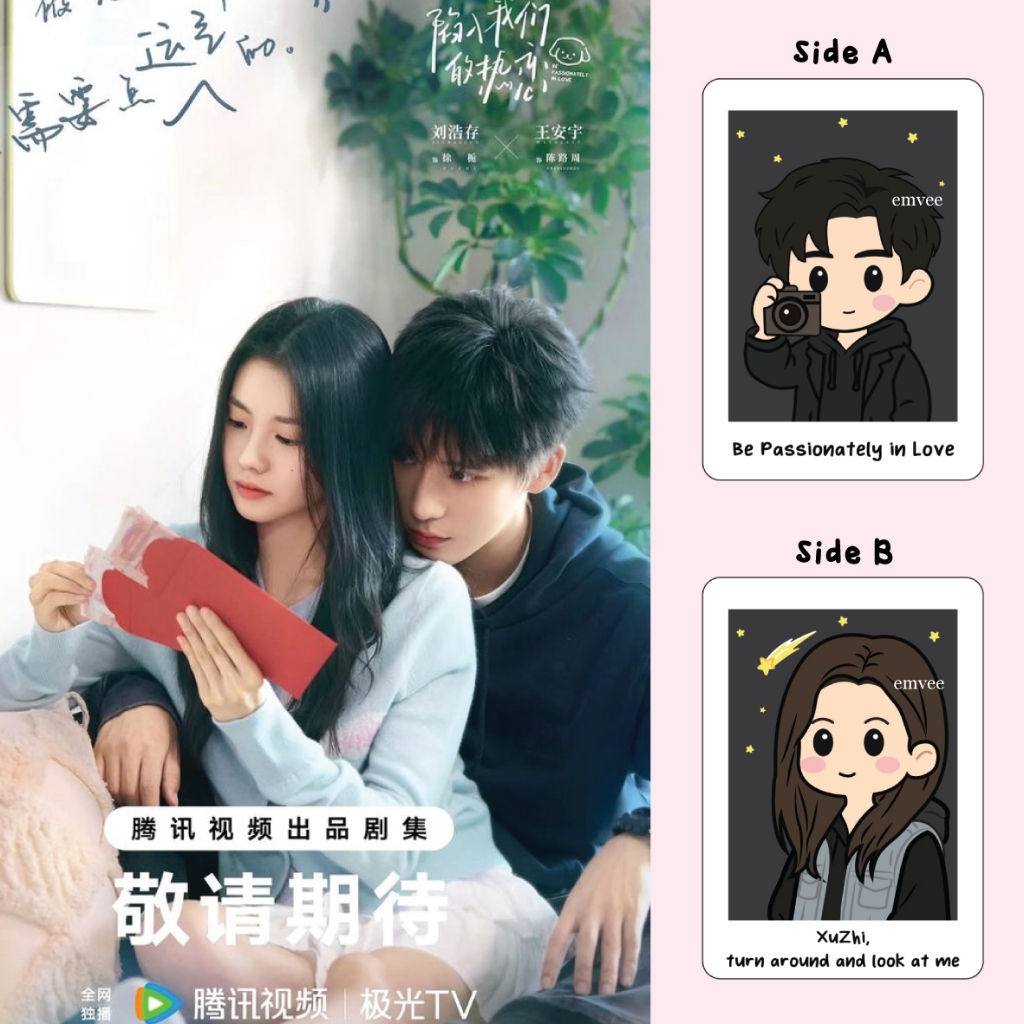 GANTUNGAN พวงกุญแจอะคริลิค CDrama หลงใหลในความรัก Liu HaoCun Wang AnYu