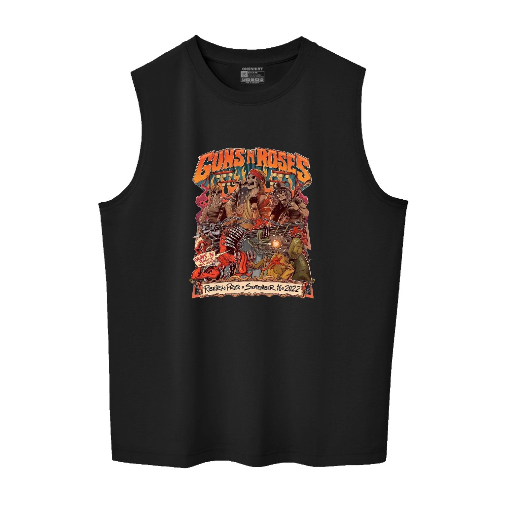Oneshirt เสื้อยืดเสื้อกล้าม Lekkong Men Gnr Sptmbr Tanktop man วัสดุ 24s Combed