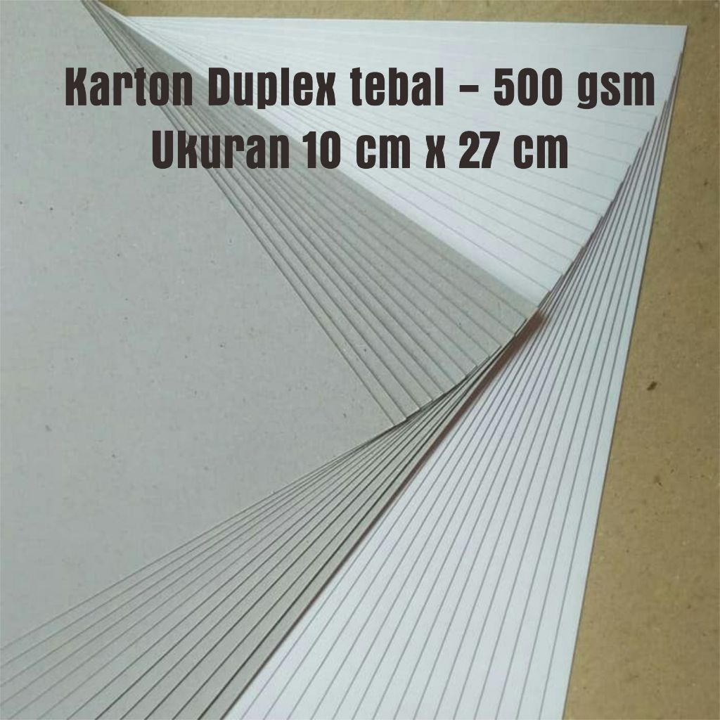 DUPLEX Paper THICK DUPLEX 500 GR (10 X 27 CM) / เครื่องเขียนกระดาษ DUPLEX