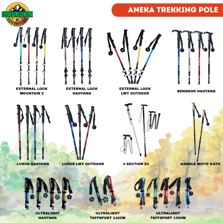 TaffiSPORT VARIOUS MOUNTAIN STICKS TRACKING POOL ULTRALIGHT WALKING STICKS สําหรับ THE ELDERLY NORDI