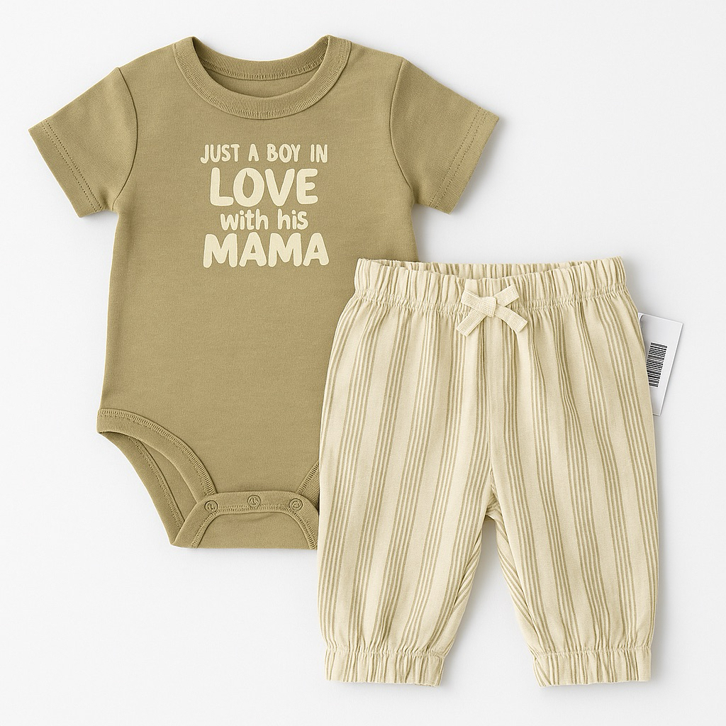 แม่และพ่อ Essentials Baby Essentials จัมเปอร์เด็กชาย