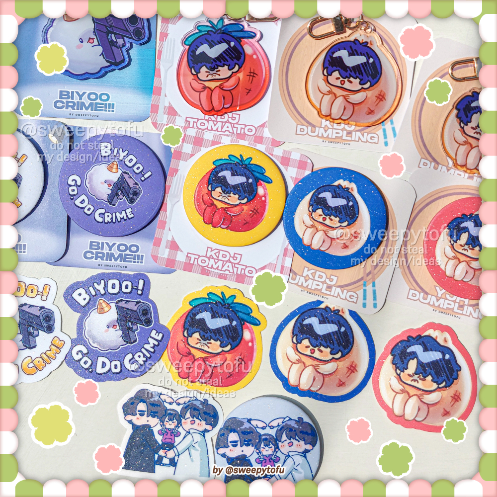 พวงกุญแจ ORV | เข็มกลัดตรา | Glitter Sticker Omniscien readers viewpoint Kim dokja Yoo joonghyuk Biy