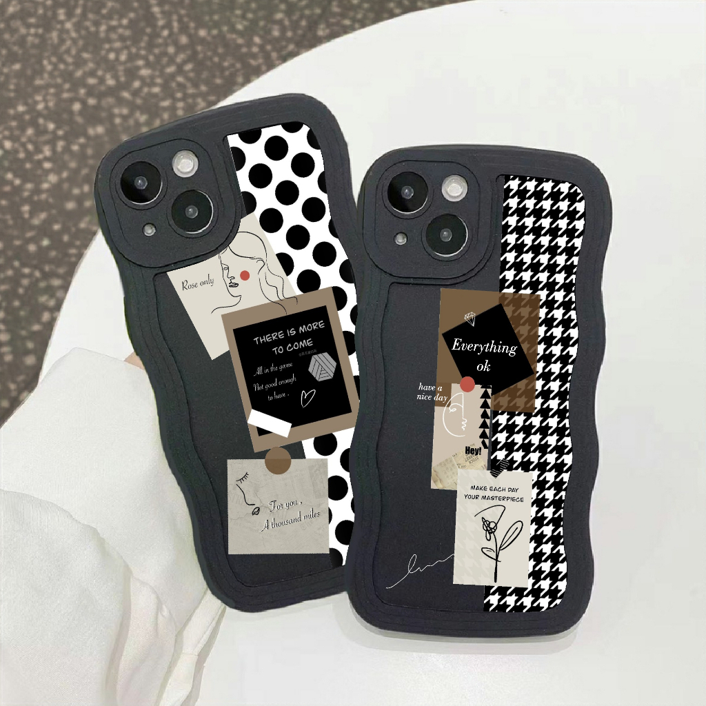 [X08] เคส INFINIX SMART 6 7HD 8 HOT9 10S 30 30i 30PLAY 40PRO Softcase Soft Wavy Wave น่ารัก