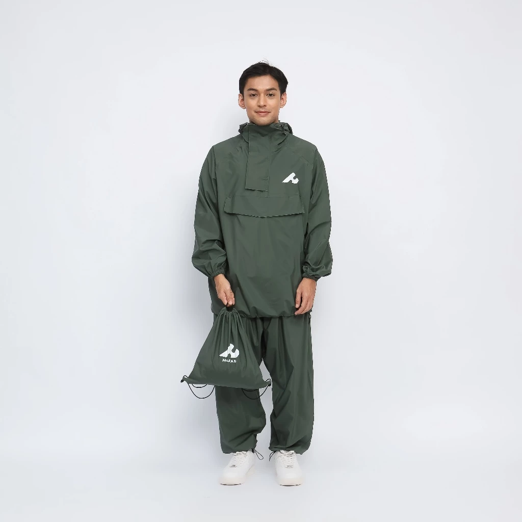 Hijasku เสื้อกันฝนชุดจิงโจ้หนา PVC ผู้ชายผู้หญิงชุดจัมโบ้ thumbnail 9