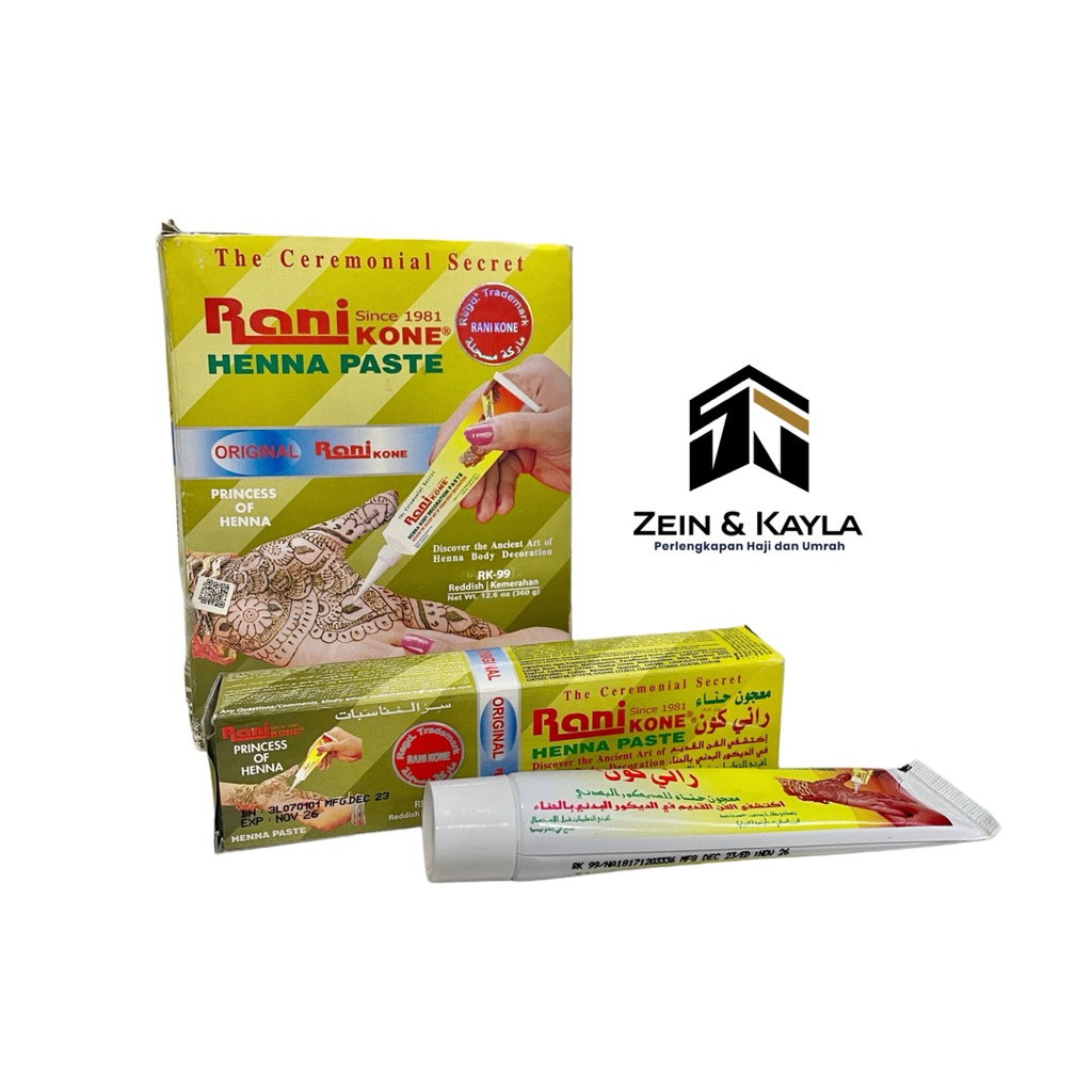 Rani Kone Henna Paste 30Gr ~ อาหรับเฮนน่า / รานิ โคเน่ แปะ RK-99 และ RK-82