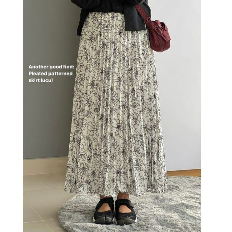 กระโปรงดอกไม้ PATTERN| กระโปรงลายดอก| กระโปรงดอกไม้ PATTERN Plisset