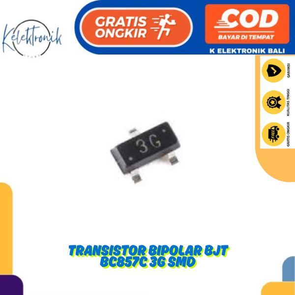 ทรานซิสเตอร์ Bipolar BJT BC857C 3G SOT-23 SMD BC857 SOT23 BC 857 PNP ทรานซิสเตอร์