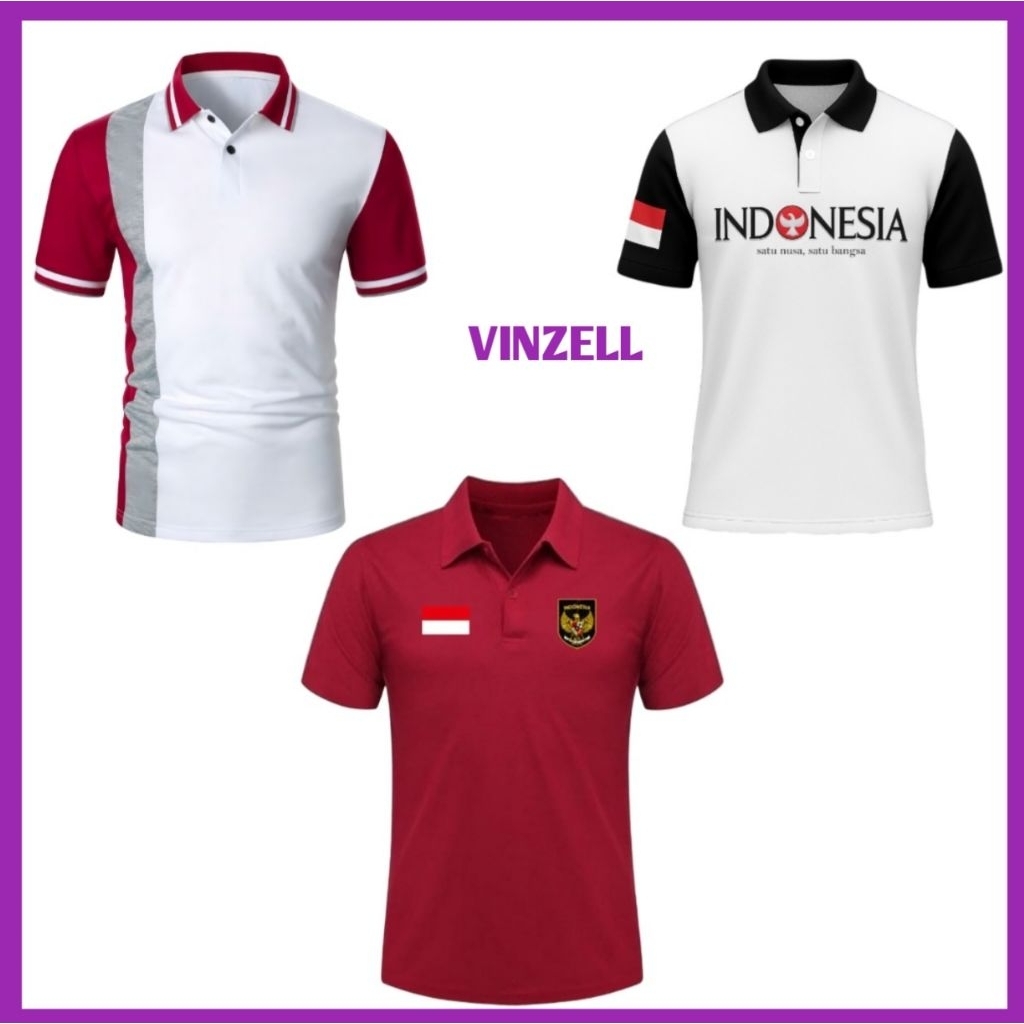 เสื้อยืด POLO ขนาดใหญ่ สําหรับเดือนสิงหาคม สั่งได้แยกและงานปาร์ตี้ (M - 6XL) เสื้อโปโลกลุ่มบริษัท โม