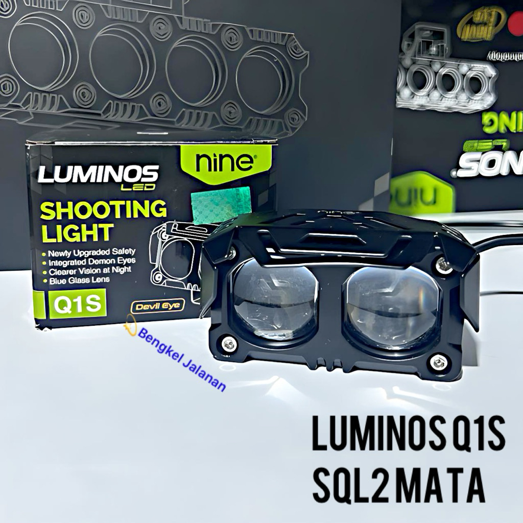 MATA [NINE] Original SQL2mata Luminos 2-eye Car Motorcycle Spotlight Translucent Fog 2 ตา Nine autos