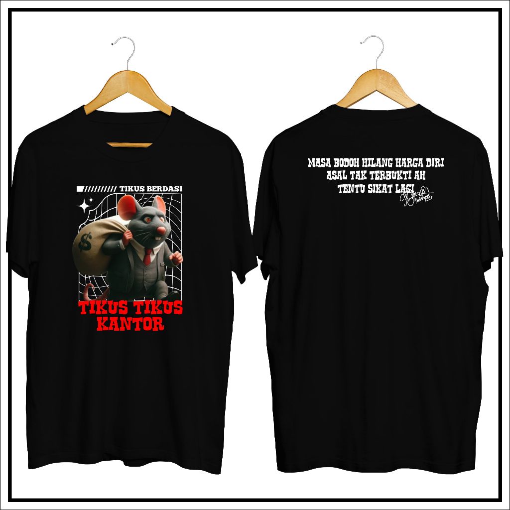 KATUN Iwan fake oi Rat Office เสื้อยืดผ้าฝ้ายหวีคุณภาพสูงเท่ๆ