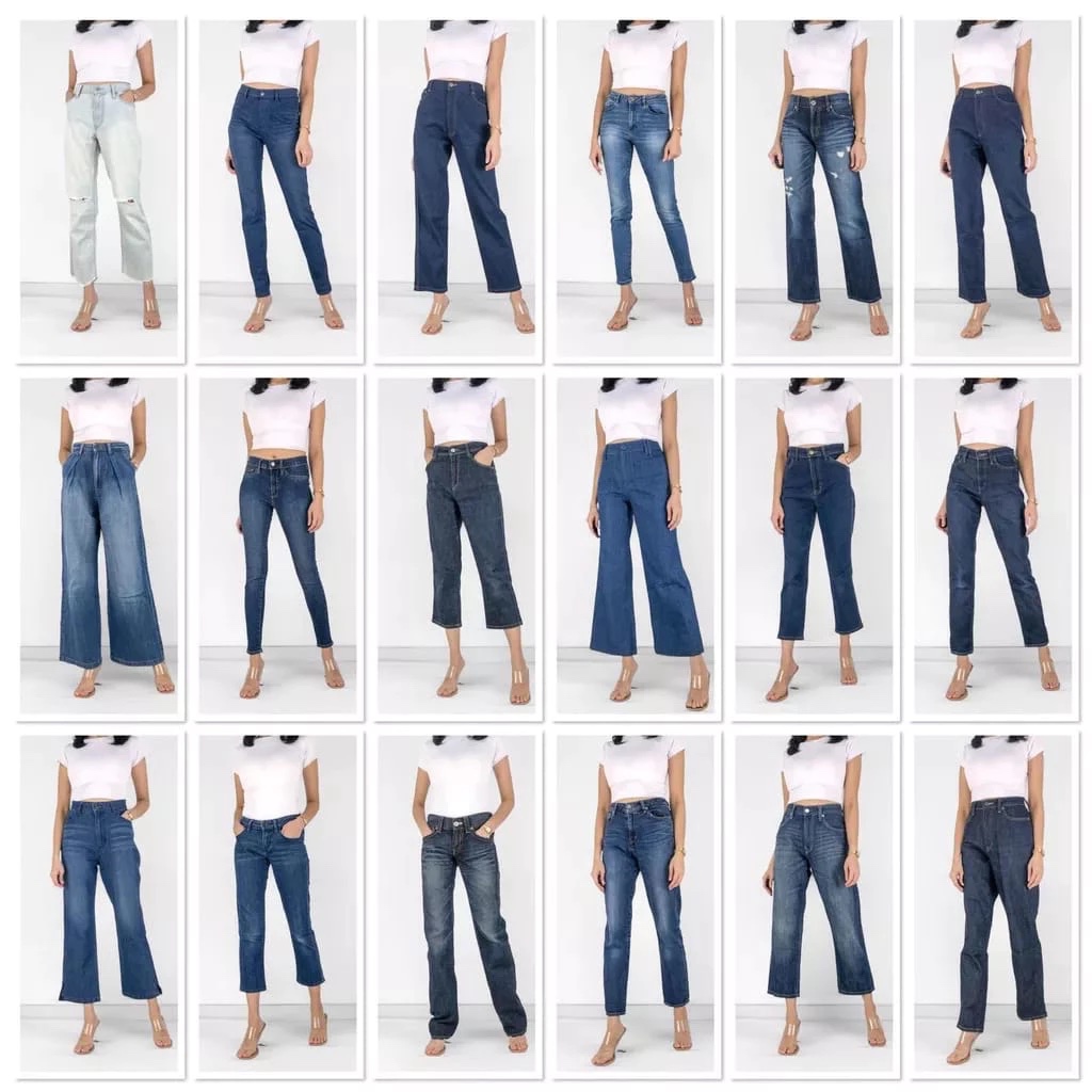 กางเกงยีนส์ผู้หญิง Thrift | รหัส JNA & JNB