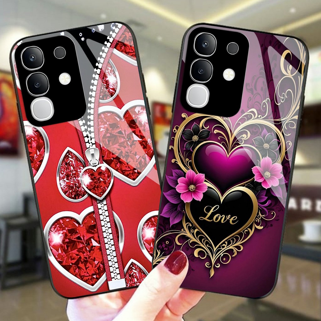 HP VIVO Y29 4G Glass softcase - ใหม่ล่าสุด เคสมือถือใหม่ล่าสุด กันน้ํา TPU (MC134)