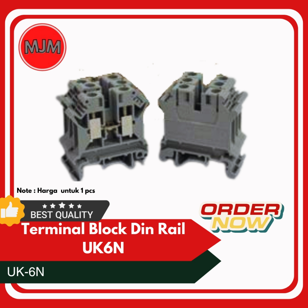 UK-6N / Terminal Block Din Rail UK6N 800V 57A
