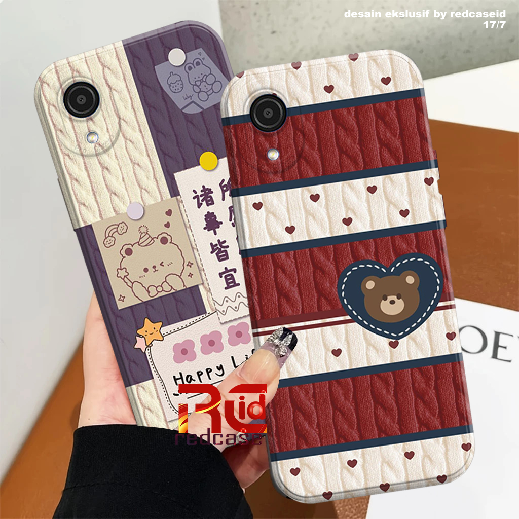 เคส Samsung A03 Core / A01 Core / A01 - Cute Bear Motif Softcase - เคส ProCamera ยืดหยุ่นไม่ซ้ําใคร