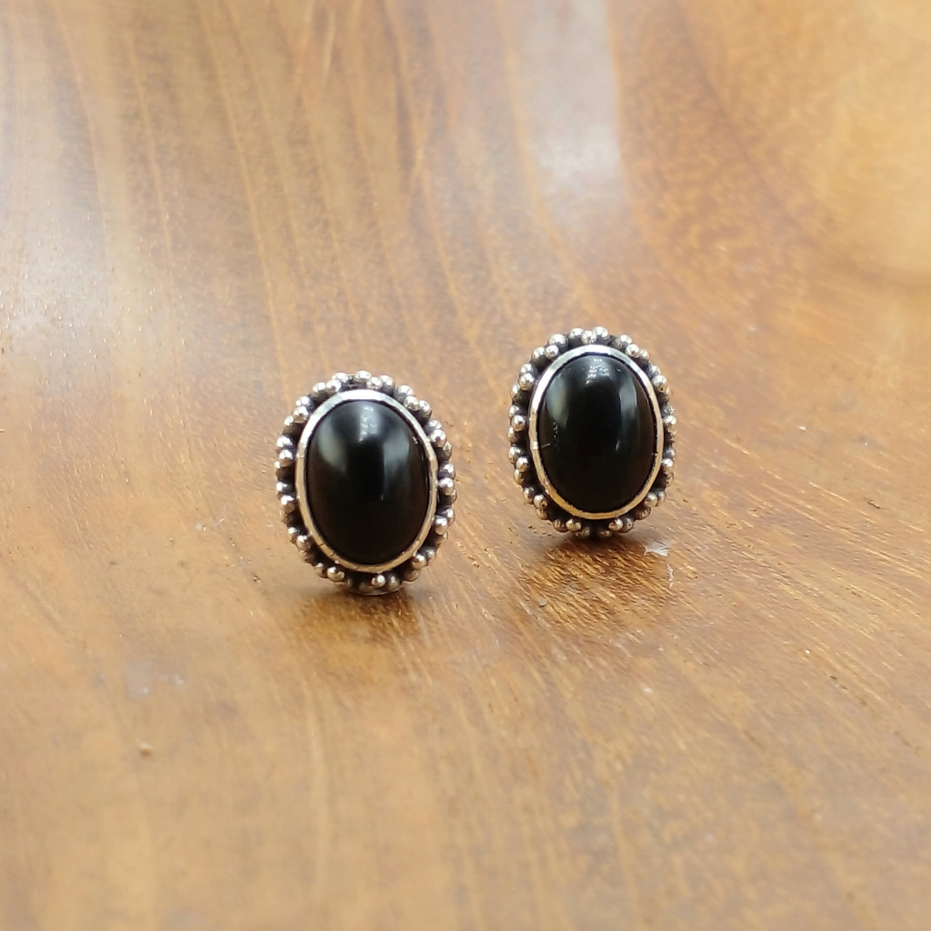 ต่างหู Jawan Sari Permatata Onyx สีดํา E1783