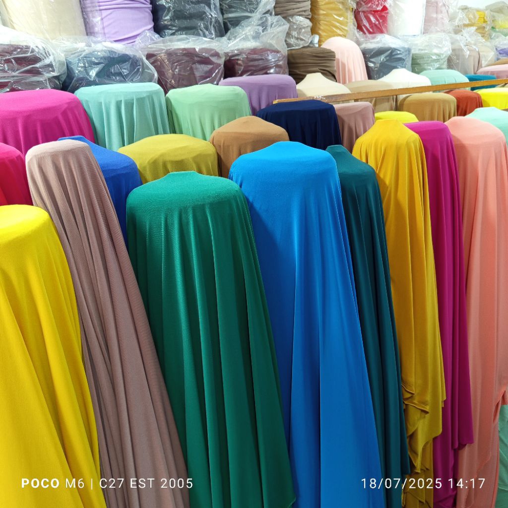 ราคา/0.5 M / PREMIUM JERSEY SPANDEX MATERIAL / THICK PREMIUM JERSEY MATERIAL / KOREAN ITY JERSEY FAB