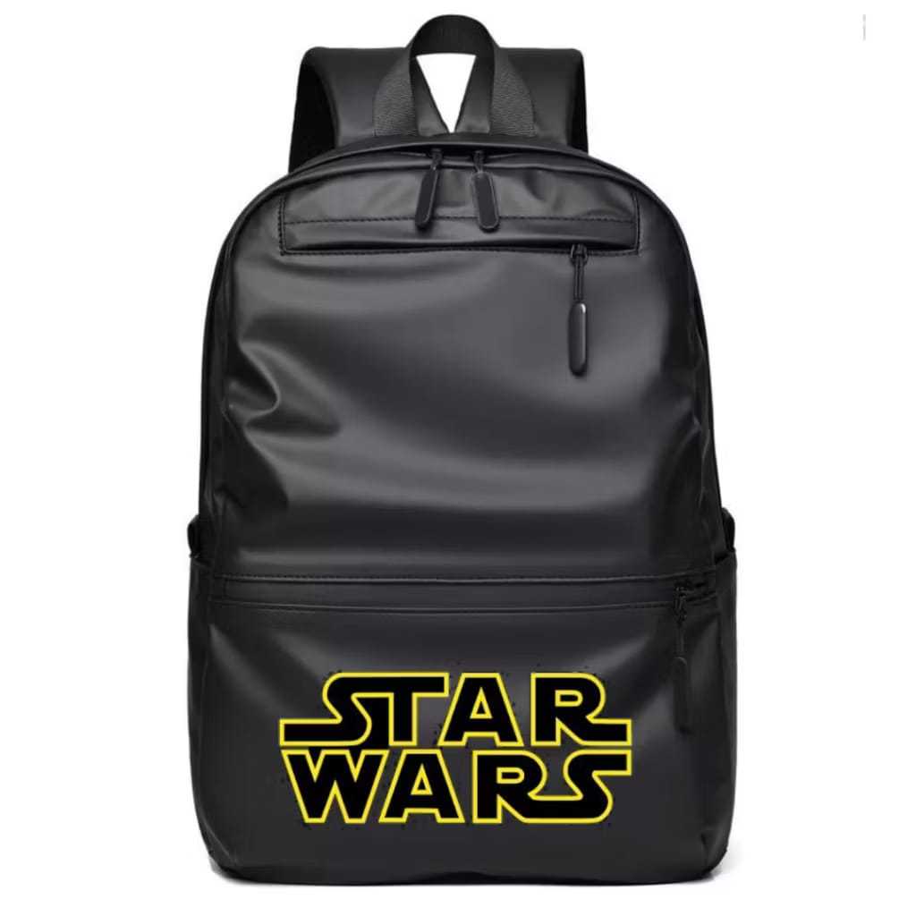 MICKOLA Star Wars Dude Theft Wars กระเป๋าเป้สะพายหลัง Distro Mens Womens School กันน้ํา PU หนังกระเป