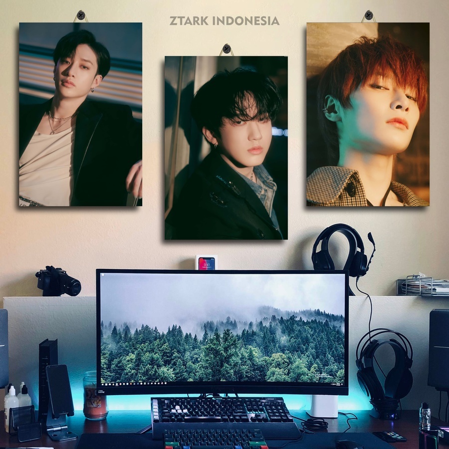 โปสเตอร์ห้องสุนทรียศาสตร์ Kpop Stray Kids | โปสเตอร์ไม้ Kpop Stray Kids Hyunjin |P2V/K9Z8Y