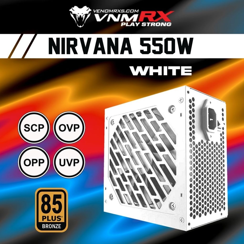 VENOMRX PSU NIRVANA 550 WATT 85+ BRONZE WHITE