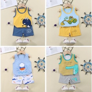 iseven p SETELAN BAJU SINGLET ANAK/SETELAN PENDEK ANAK