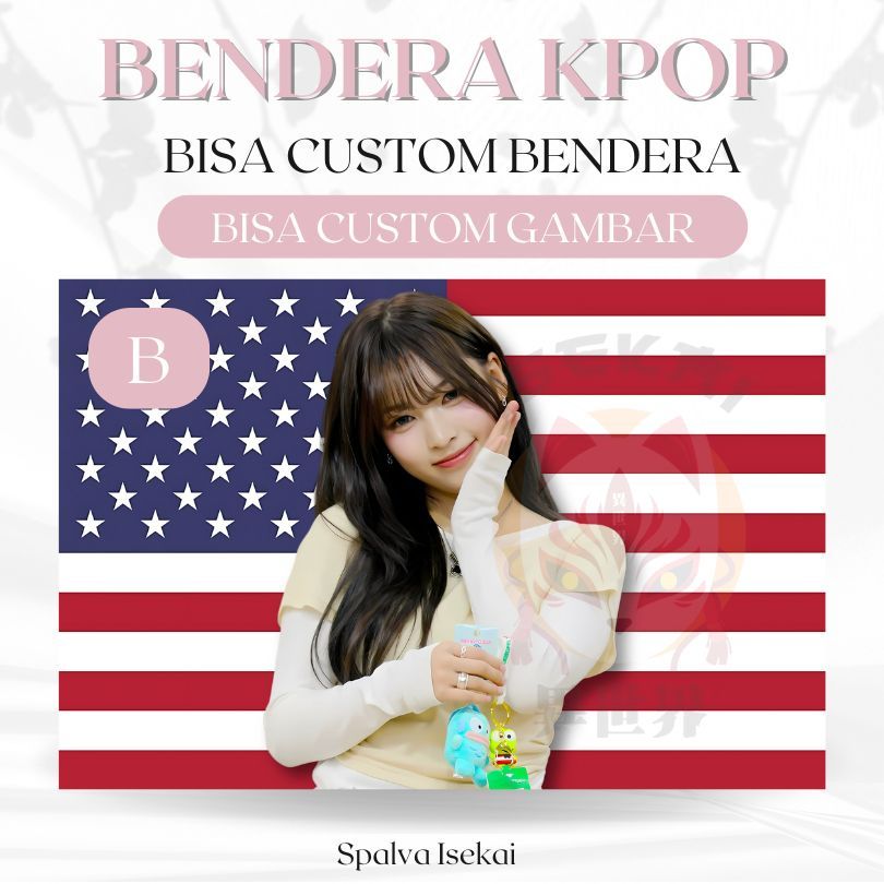 AMERICA KPOP MAY RESCENE Flag / โปสเตอร์ KPOP FLAG Lee Yebin / พรม KPOP / พรมKpop