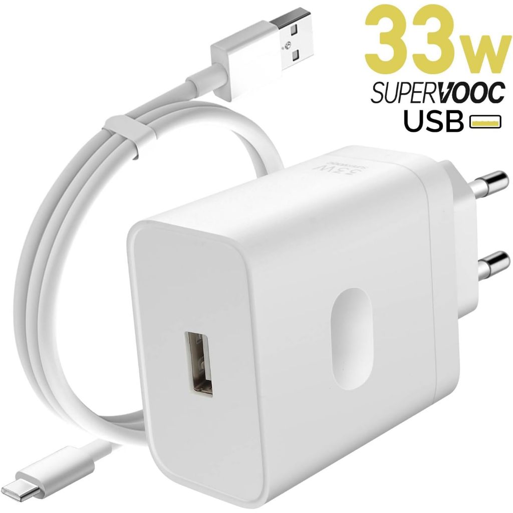 33W+ ORI 100% TC Travel Charger Fast Charging SUPER VOOC TYPE C OPPO A5 A5i A5x PRO A18 A17 A17K A16
