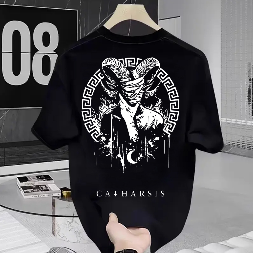 CATHARSIS SERIES EMPIRE เสื้อยืด CATHARIS EMPIRE TSHIRT CATHARSIS EMPIRE SATANIC LUCIFER เสื้อยืด Di