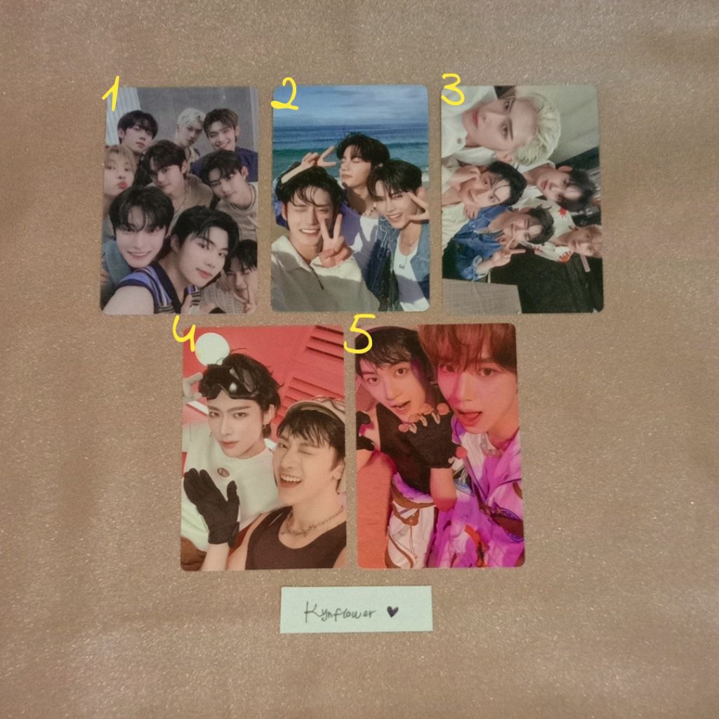 Photocard กลุ่มอย่างเป็นทางการ ZB1 zerobaseone