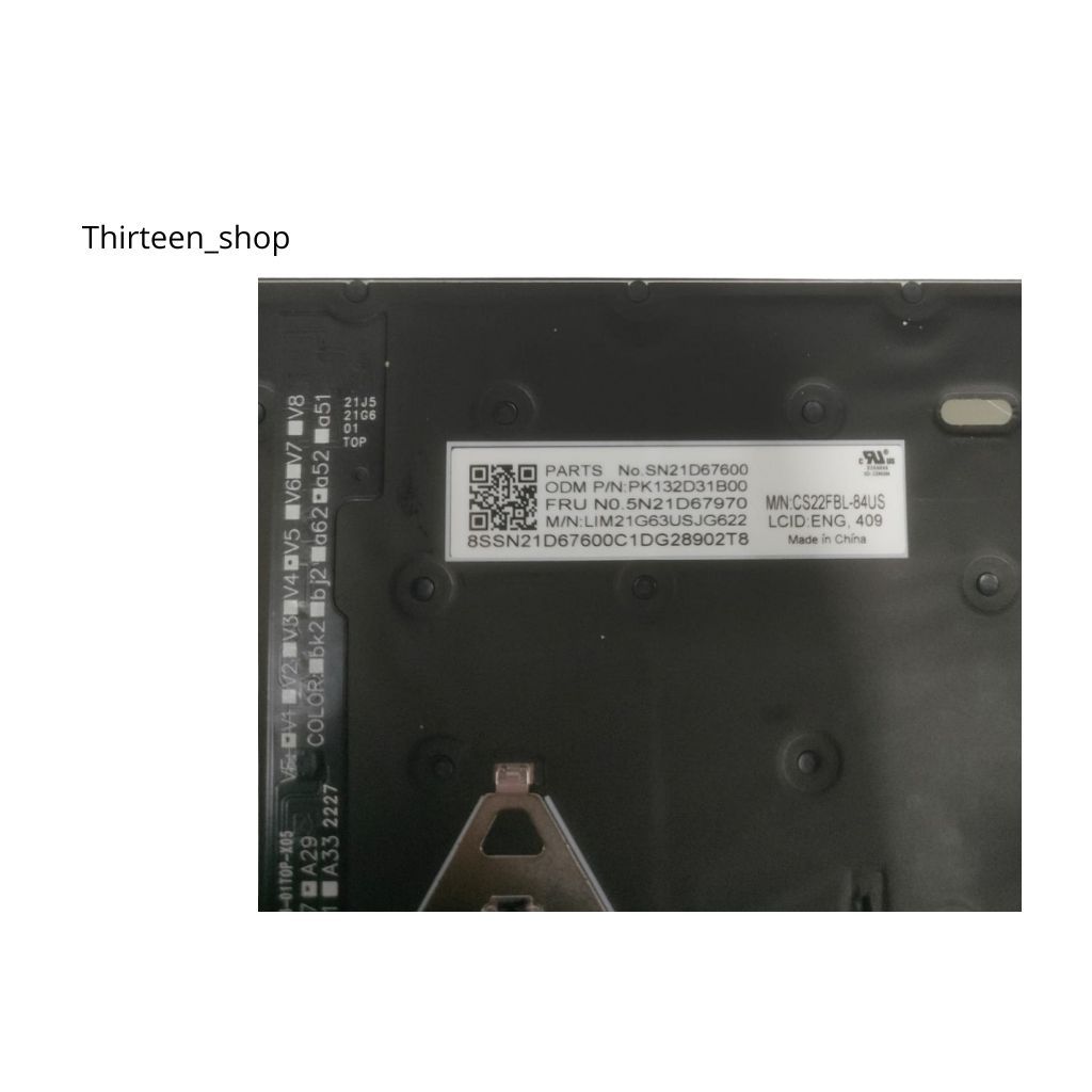 แป้นพิมพ์สําหรับ Lenovo ThinkPad T14 Gen 3 และ 4 L14 Gen 4 P14s Gen 3 P14s Gen 4 Backlight