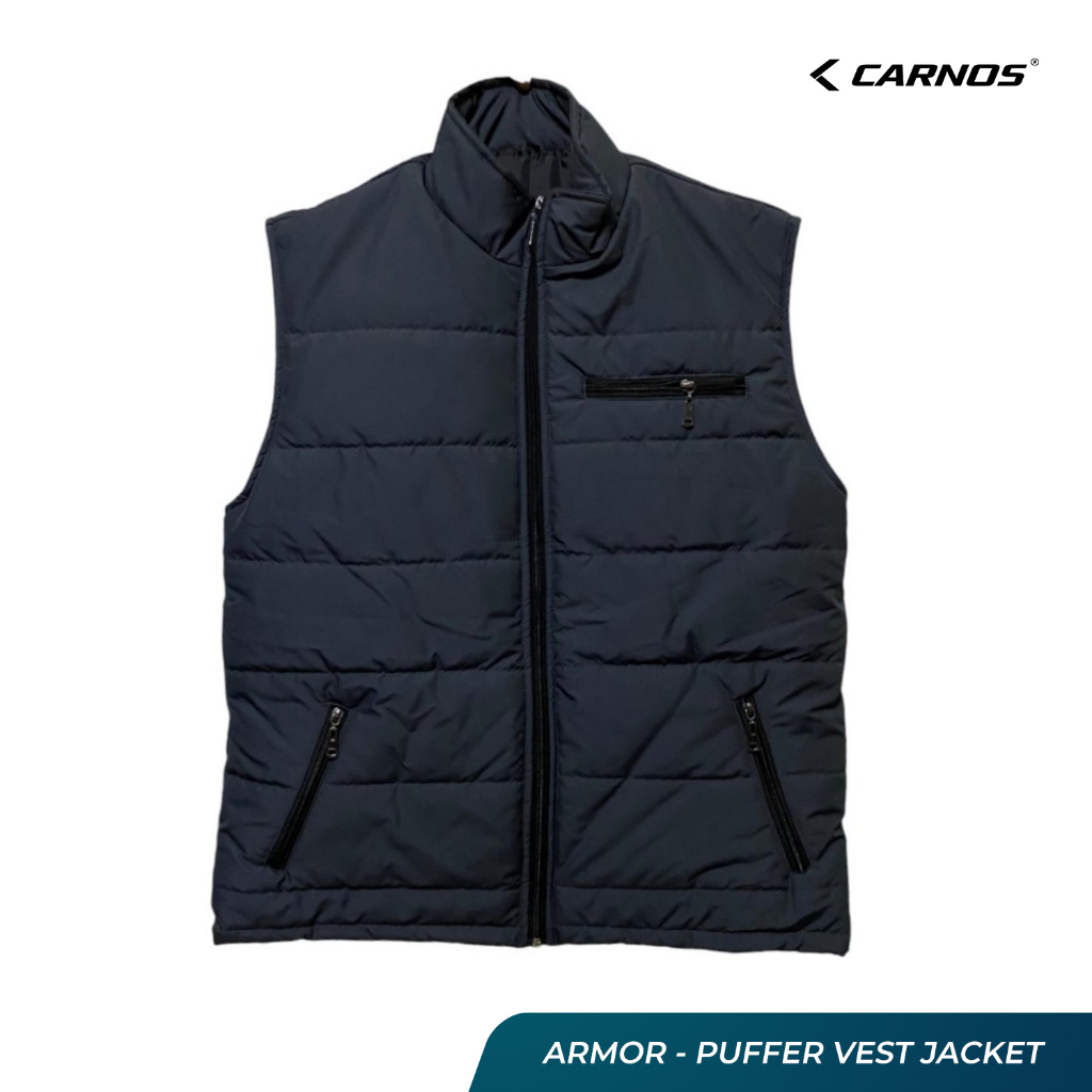 Carnos Armor Mens Plain Puffer Vest Jacket
