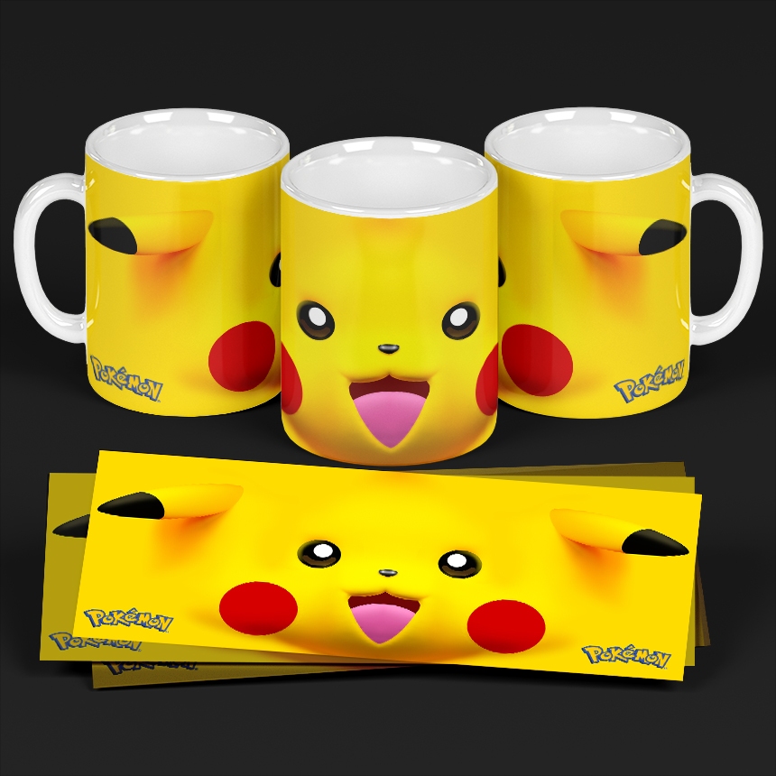 แก้วน้ําเด็กน่ารัก Pikachu Effect 3D พรีเมี่ยม